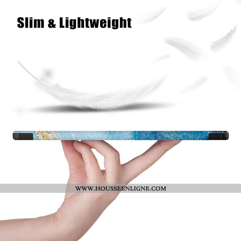 Smart Case Samsung Galaxy Tab S10 Plus / S9 Plus Porte-Stylet Corail