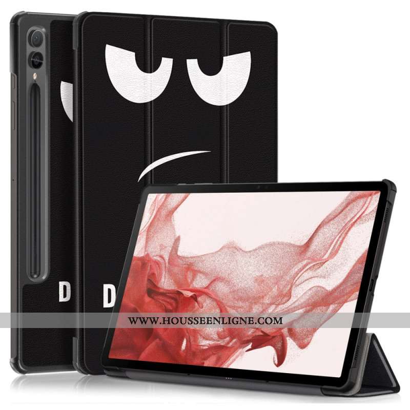 Smart Case Samsung Galaxy Tab S10 Plus / S9 Plus Porte-Stylet Don't Touch Me