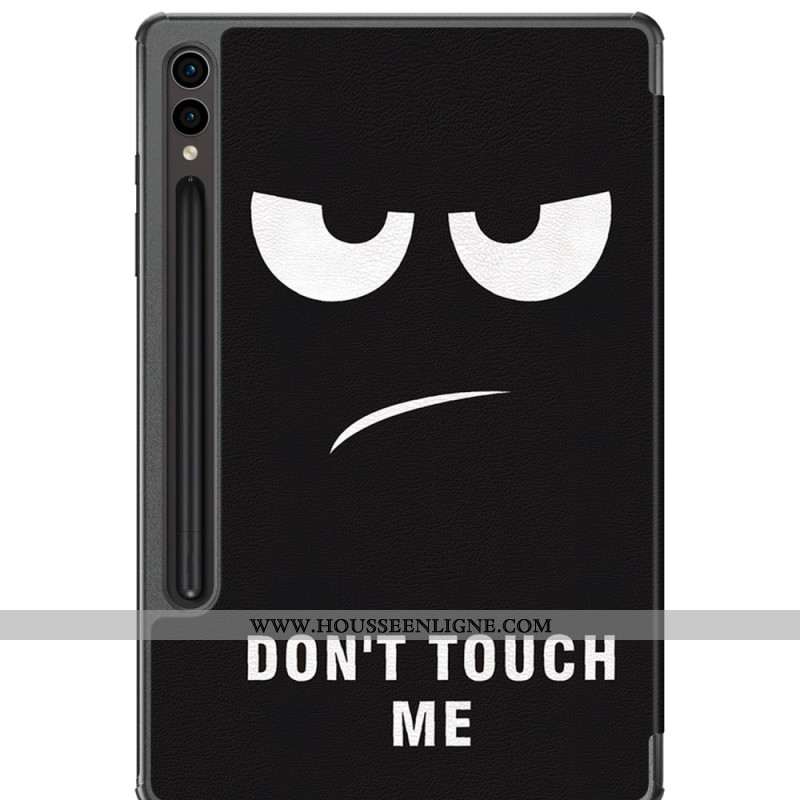 Smart Case Samsung Galaxy Tab S10 Plus / S9 Plus Porte-Stylet Don't Touch Me