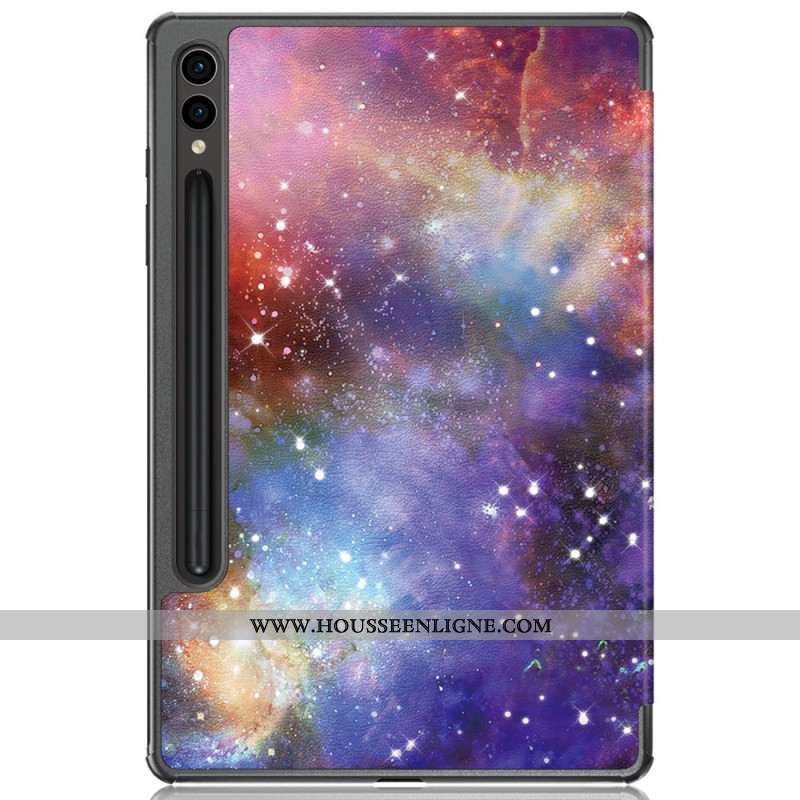 Smart Case Samsung Galaxy Tab S10 Plus / S9 Plus Porte-Stylet Galaxie