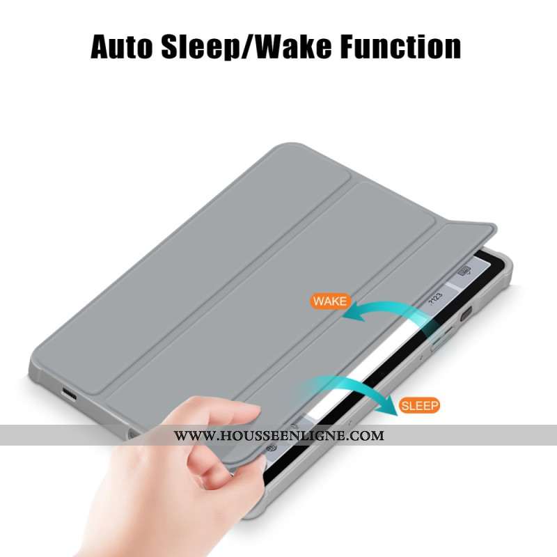 Smart Case Samsung Galaxy Tab S10 Plus / S9 Plus Trois Volets Porte-Stylet