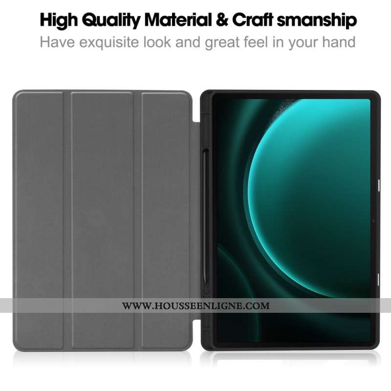 Smart Case Samsung Galaxy Tab S10 Plus Trois Volets
