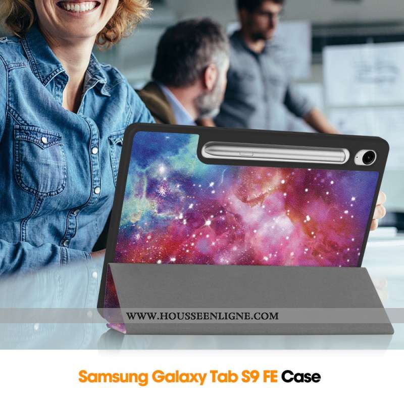 Smart Case Samsung Galaxy Tab S10 Porte-Stylet Cosmos