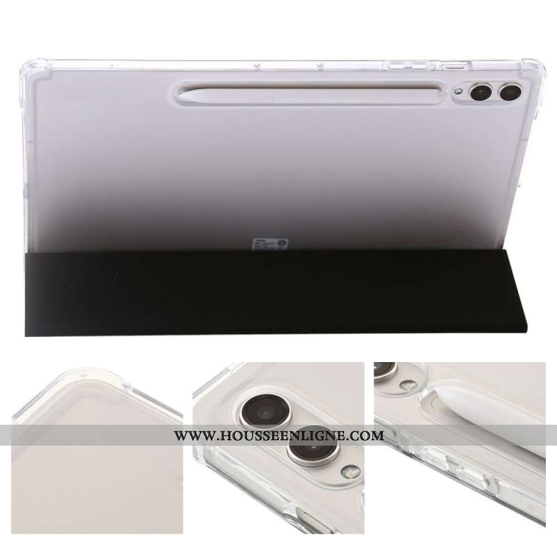 Smart Case Samsung Galaxy Tab S10 Ultra Trois Trois Volets et Dos Transparent