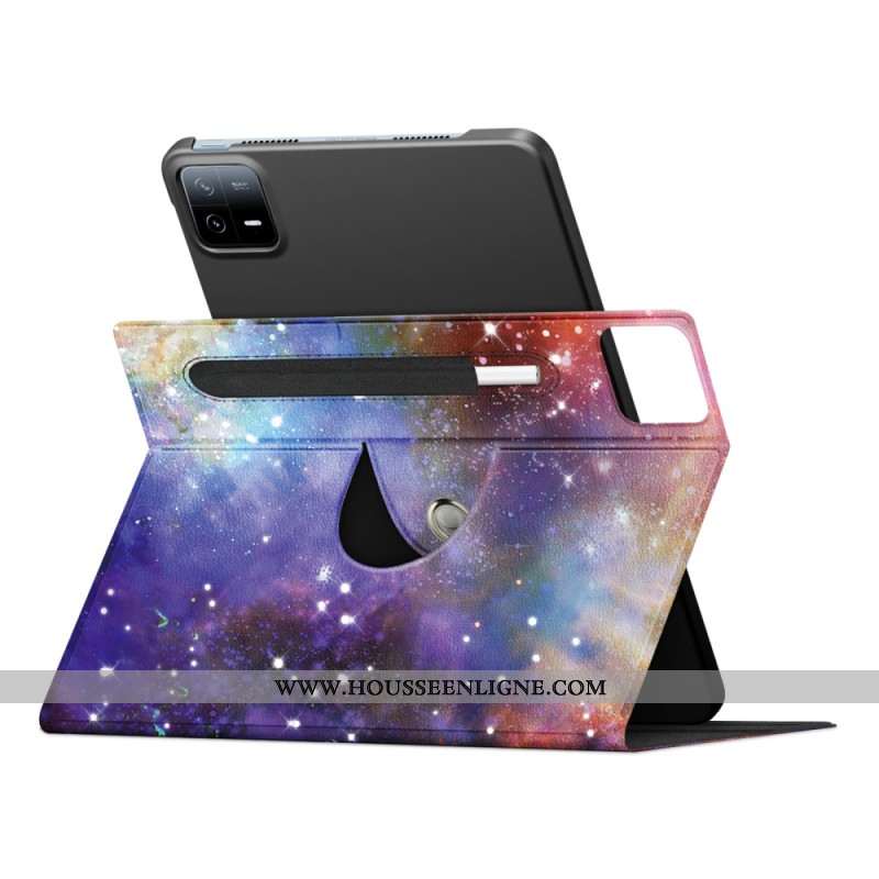 Smart Case Xiaomi Pad 6 Pro Rotative Porte-Stylet Galaxie