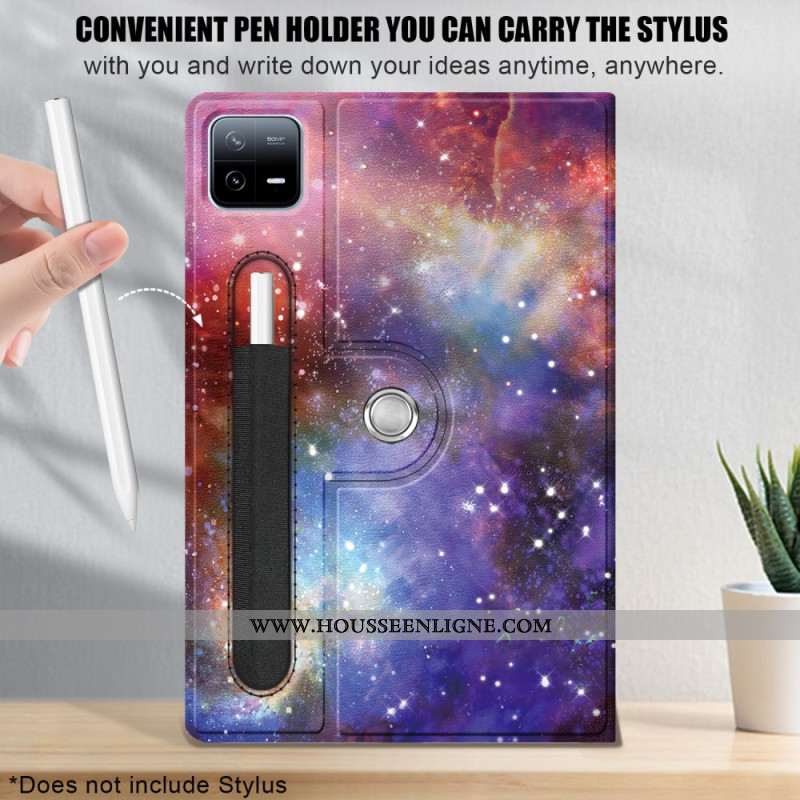 Smart Case Xiaomi Pad 6 Pro Rotative Porte-Stylet Galaxie