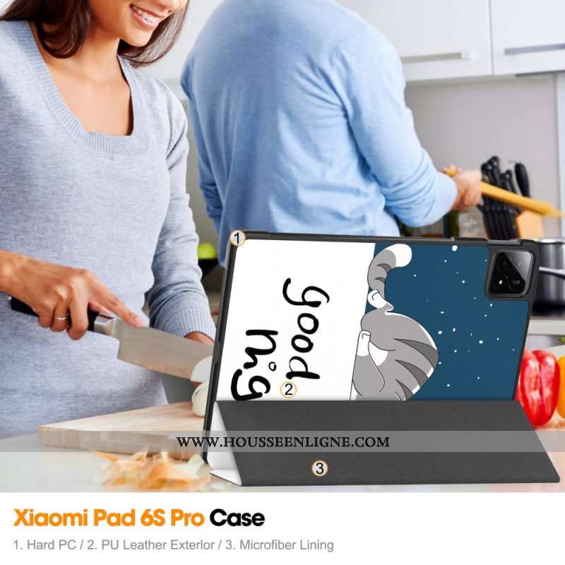 Smart Case Xiaomi Pad 6S Pro Good Night