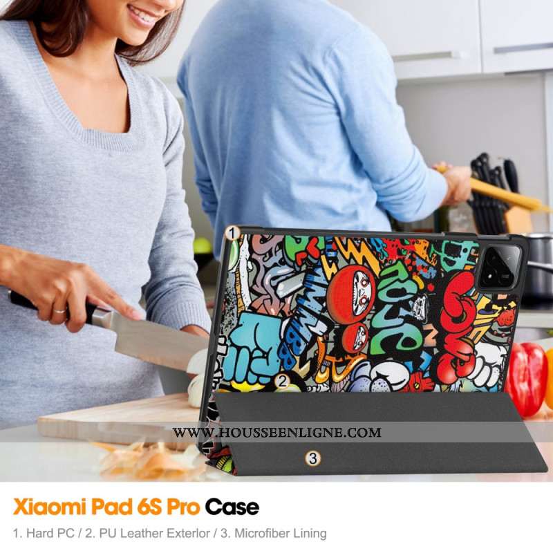 Smart Case Xiaomi Pad 6S Pro Graffiti
