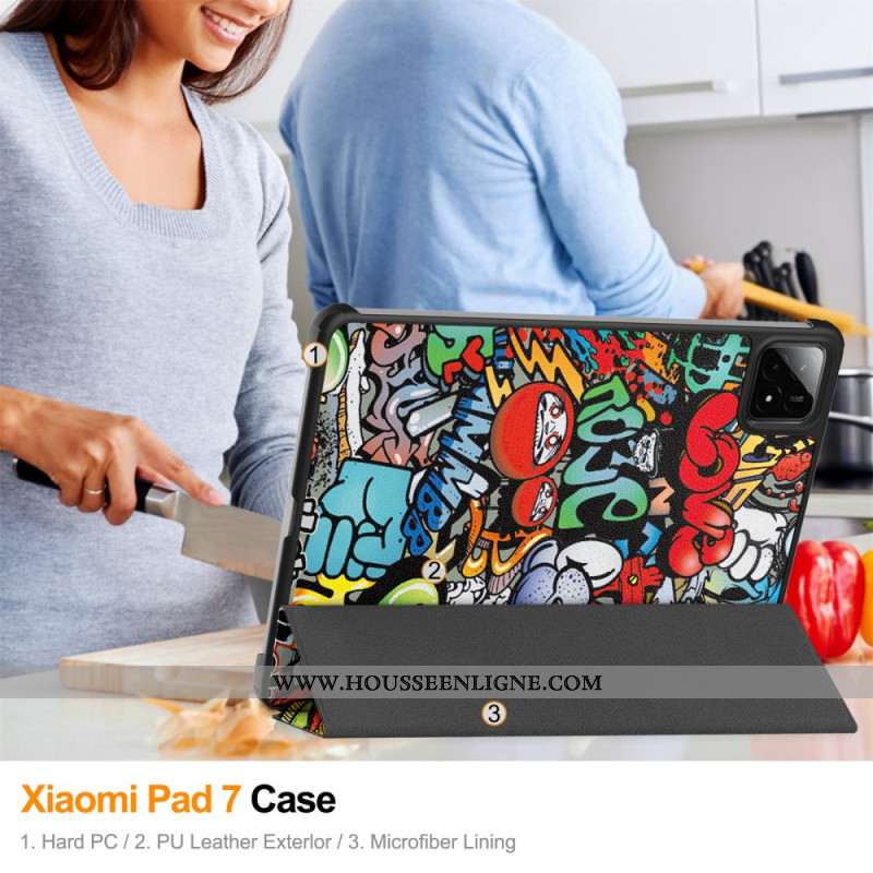 Smart Case Xiaomi Pad 7 / Pad 7 Pro Graffiti