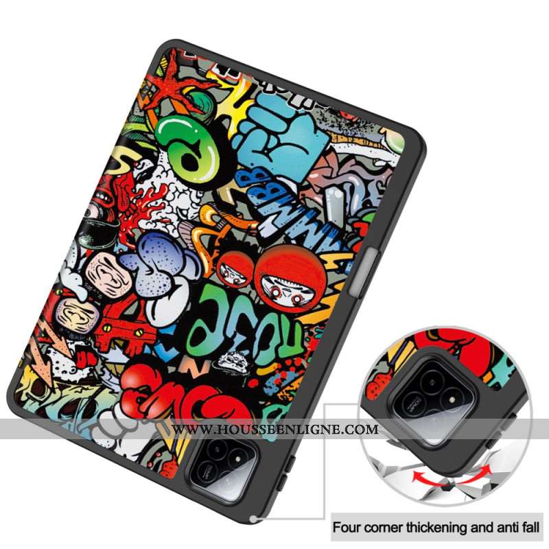 Smart Case Xiaomi Pad 7 / Pad 7 Pro Porte-Stylet Graffiti