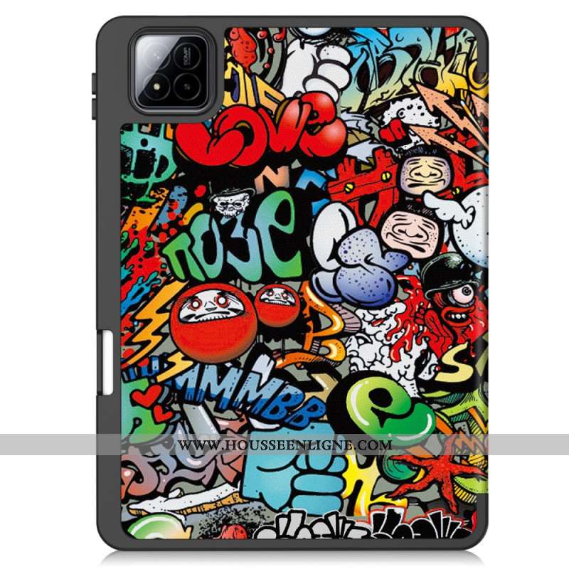 Smart Case Xiaomi Pad 7 / Pad 7 Pro Porte-Stylet Graffiti
