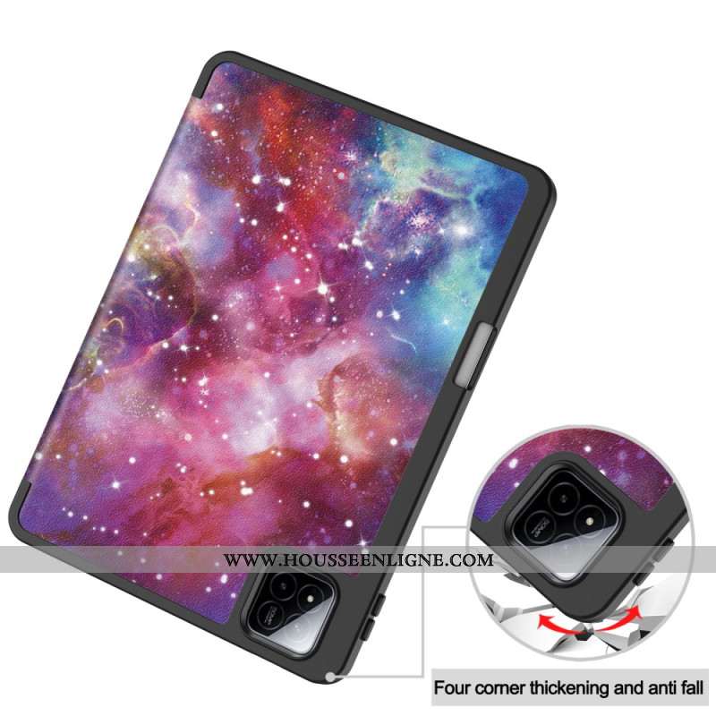 Smart Case Xiaomi Pad 7 / Pad 7 Pro Porte-Sylet Motif Galaxie