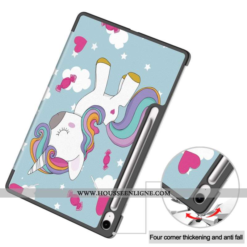 Smart CaseSamsung Galaxy Tab S10 FE Plus Licorne