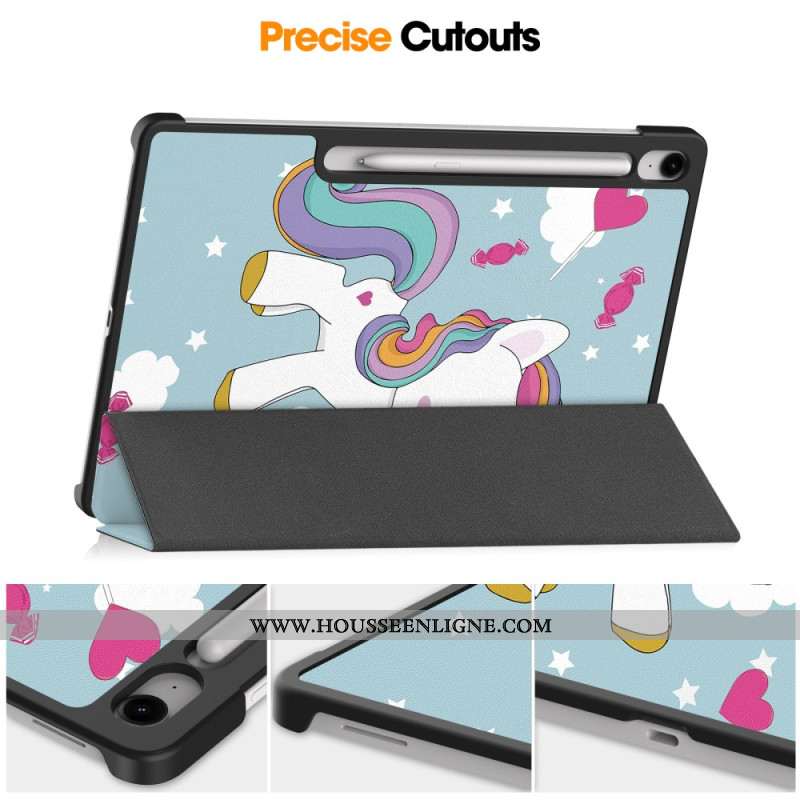 Smart CaseSamsung Galaxy Tab S10 FE Plus Licorne