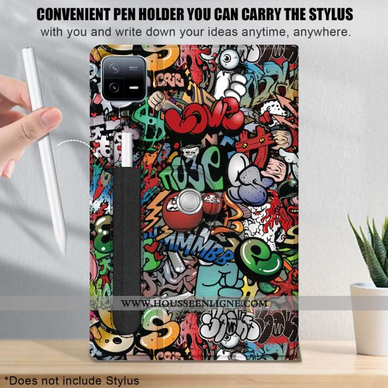 Xiaomi Pad 6 Pro Rotative Porte-Stylet Graffiti
