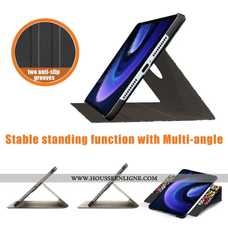 Xiaomi Pad 6 Pro Rotative Porte-Stylet Graffiti