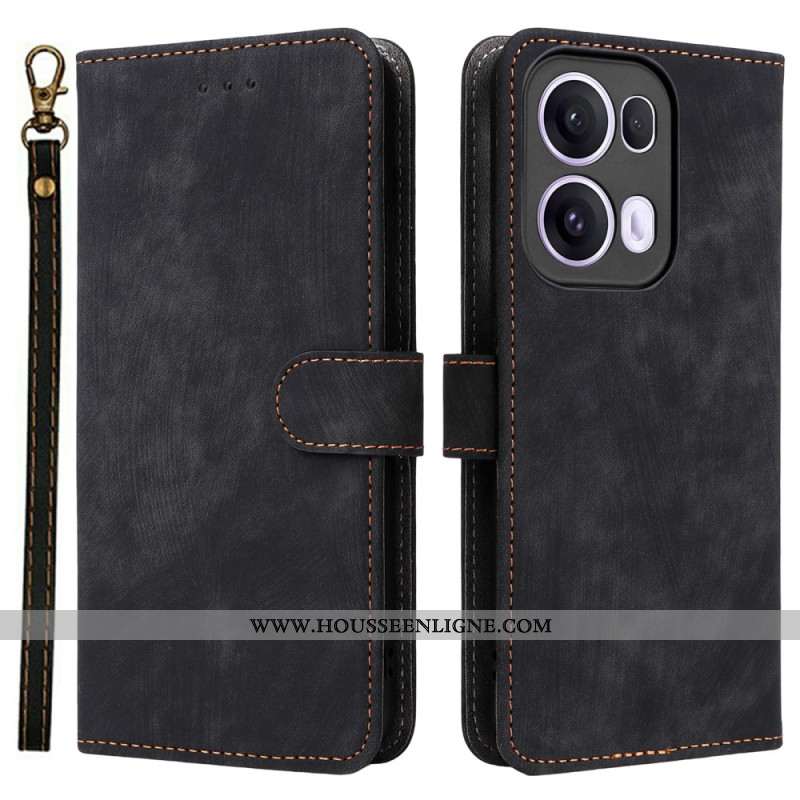 ousse Oppo Reno 13 Pro 5G Effet Daim RFID à Lanière