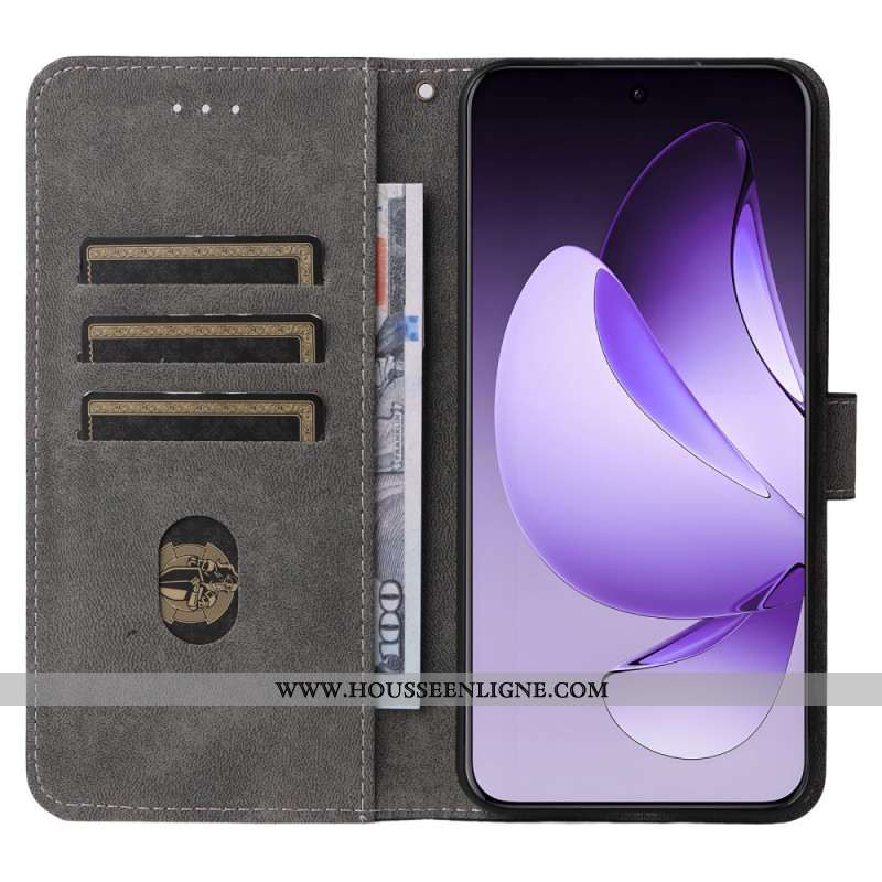 ousse Oppo Reno 13 Pro 5G Effet Daim RFID à Lanière