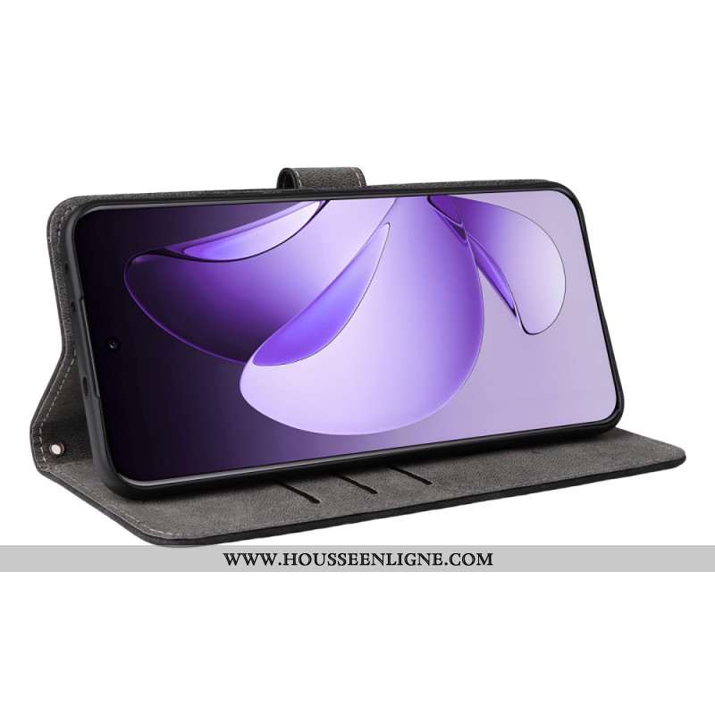 ousse Oppo Reno 13 Pro 5G Effet Daim RFID à Lanière