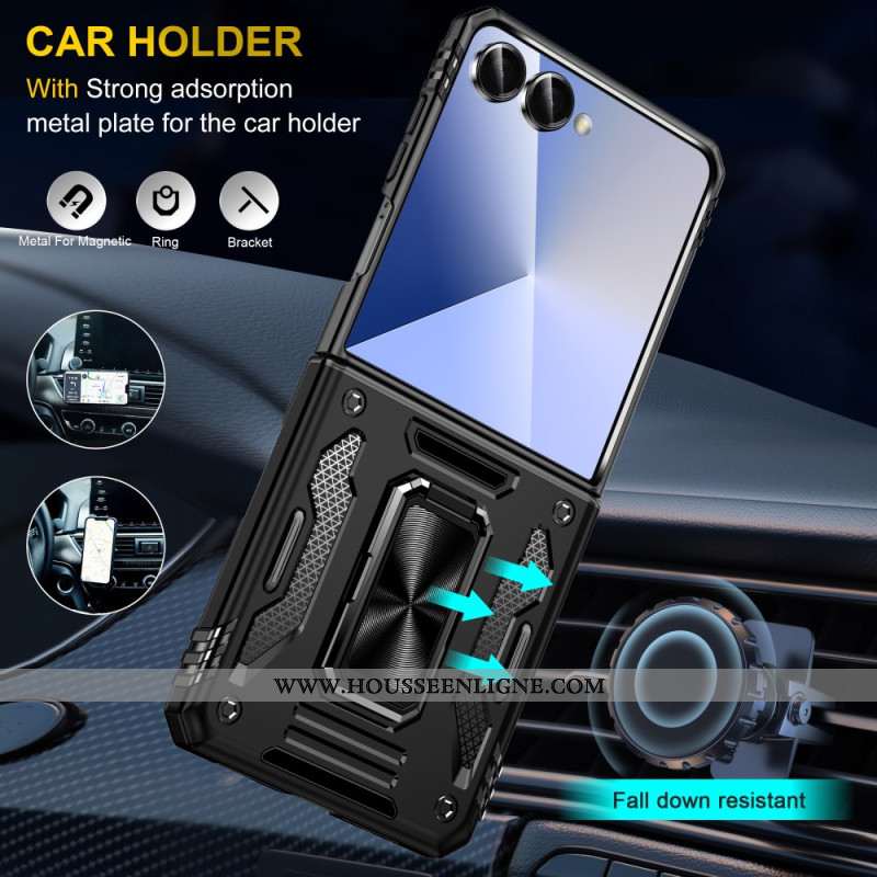 pour Samsung Galaxy Z Flip 7 Ultra Résistante Support et Protection d'Objectif