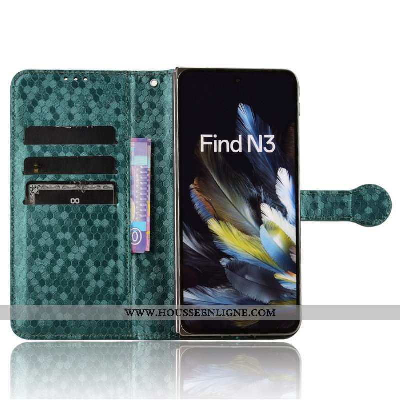 Étui OnePlus Open / Oppo Find N3 5G avec Marquage Anti-rayures et Portefeuille