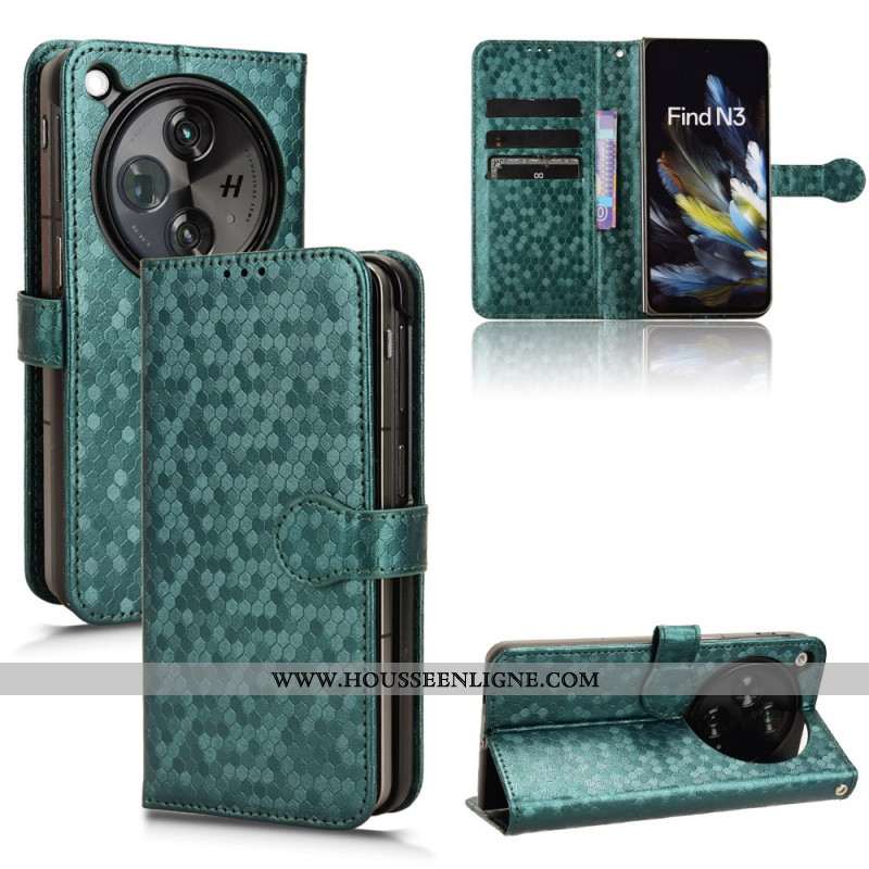 Étui OnePlus Open / Oppo Find N3 5G avec Marquage Anti-rayures et Portefeuille