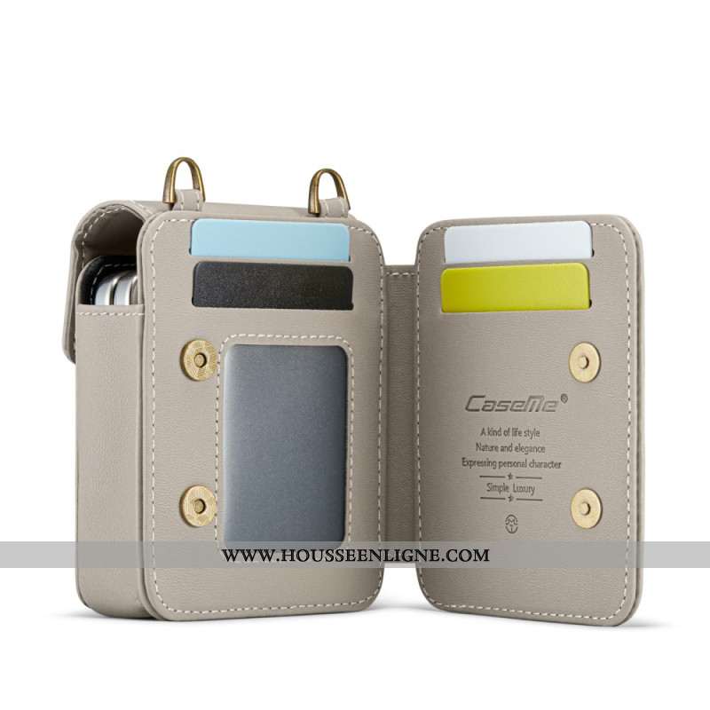 Étui Portefeuille RFID pour Samsung Galaxy Z Flip Bandoulière