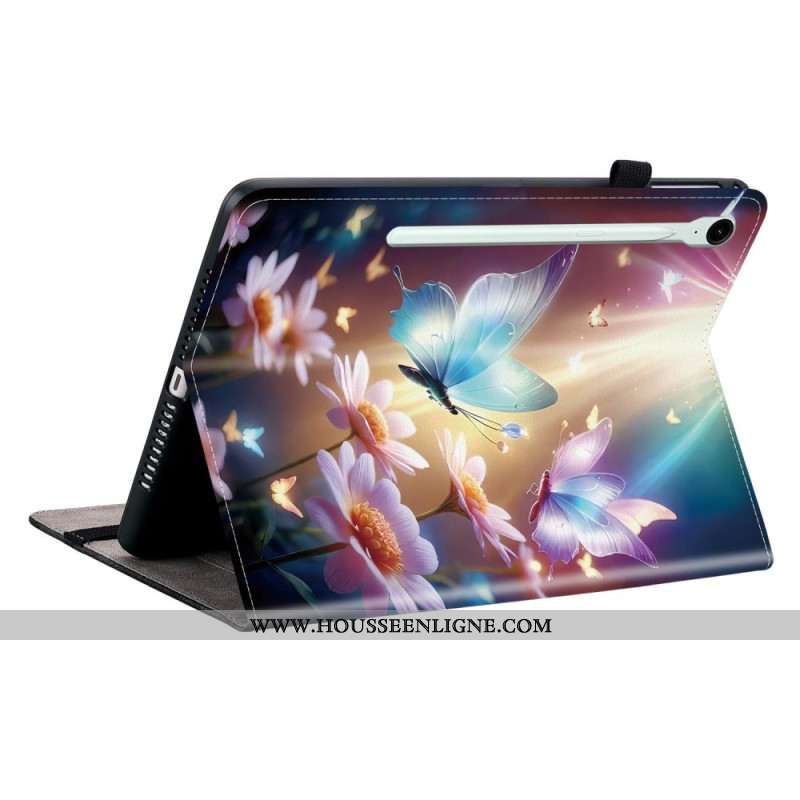 Étui Samsung Galaxy Tab S10 FE Plus Papillons Lumineux