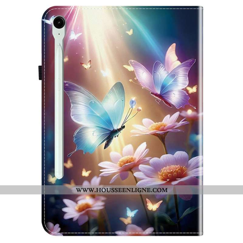 Étui Samsung Galaxy Tab S10 FE Plus Papillons Lumineux