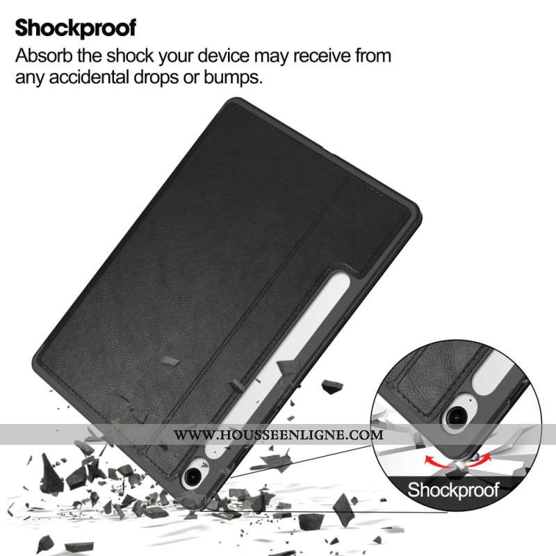 Étui Samsung Galaxy Tab S10 FE / S9 FE Effet Cuir