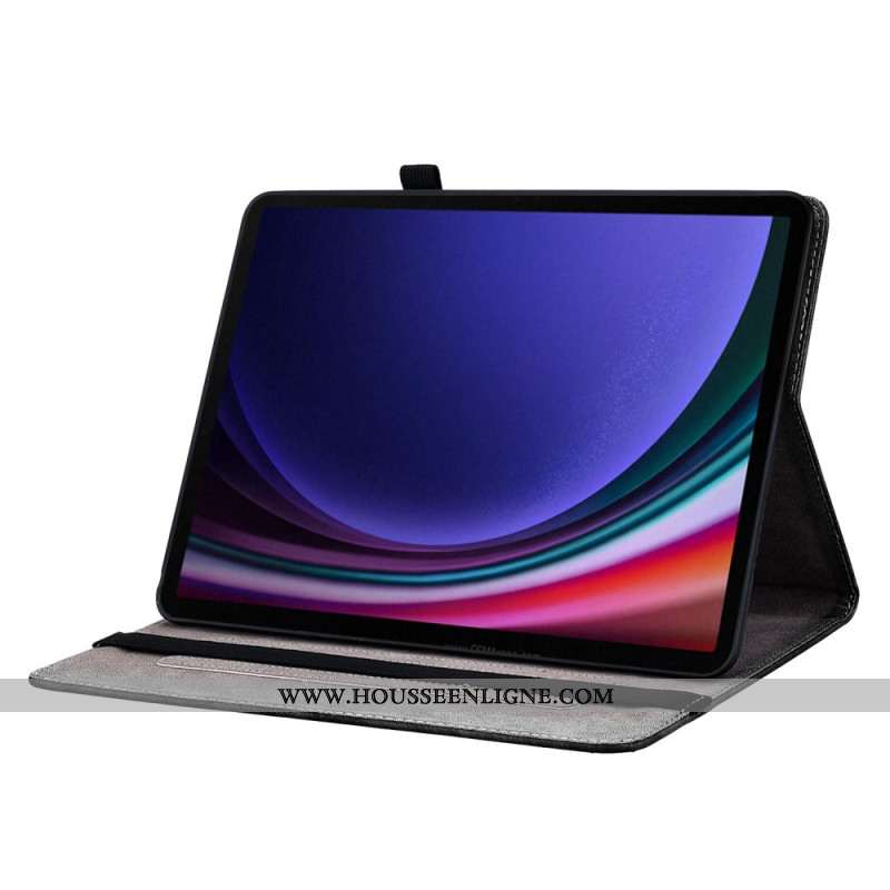 Étui Samsung Galaxy Tab S10 FE / S9 FE / S9 Motif Tête de Lion