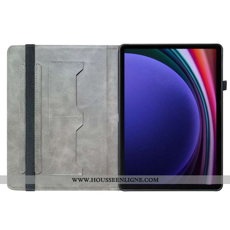 Étui Samsung Galaxy Tab S10 FE / S9 FE / S9 Motif Tête de Lion