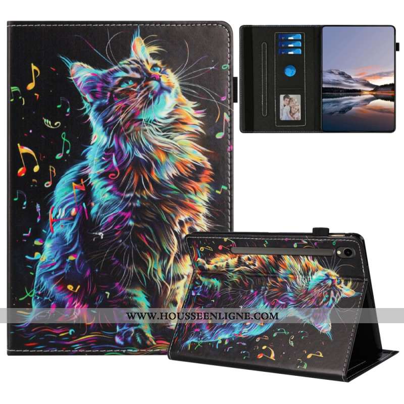 Étui Samsung Galaxy Tab S10 FE / S9 / S9 FE Chat Musical
