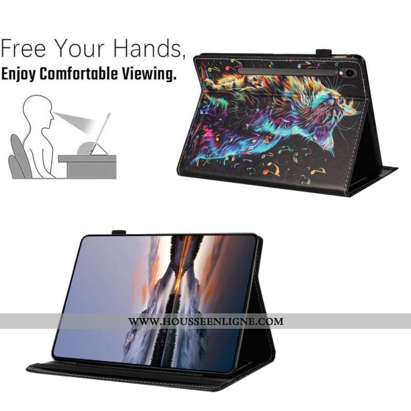 Étui Samsung Galaxy Tab S10 FE / S9 / S9 FE Chat Musical