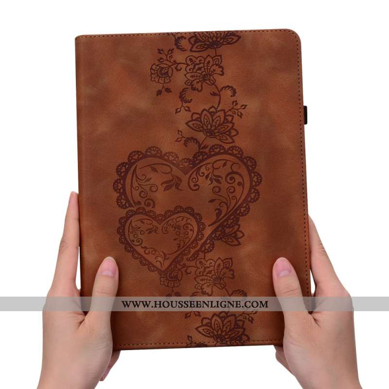 Étui Samsung Galaxy Tab S10 FE / S9 / S9 FE Coeurs