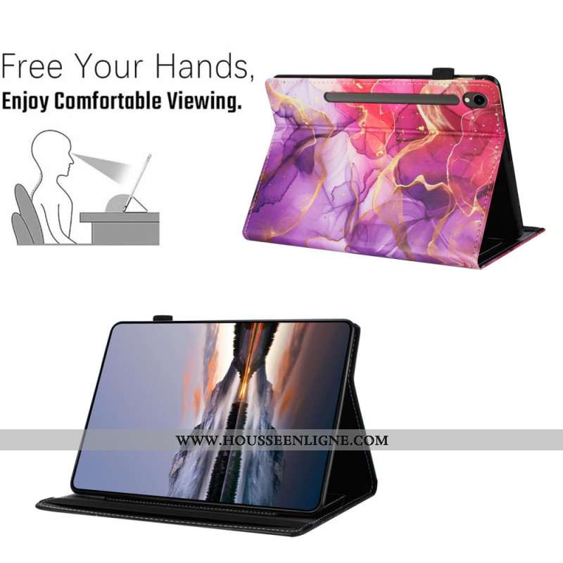 Étui Samsung Galaxy Tab S10 FE / S9 / S9 FE Esprit Marbre