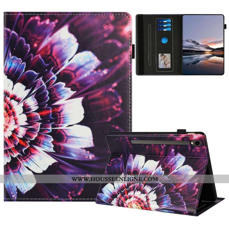 Étui Samsung Galaxy Tab S10 FE / S9 / S9 FE Motif Floral