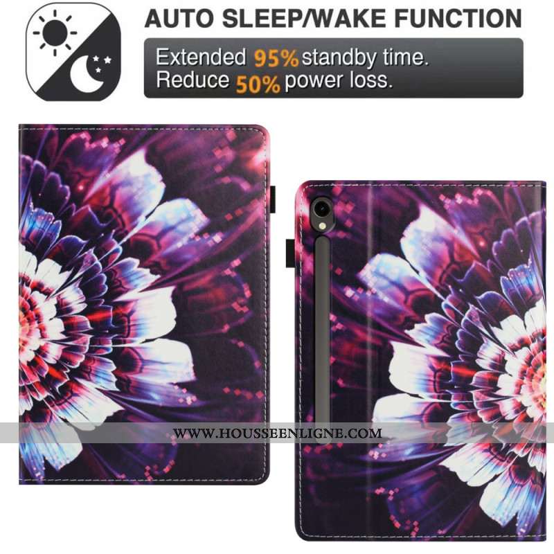 Étui Samsung Galaxy Tab S10 FE / S9 / S9 FE Motif Floral