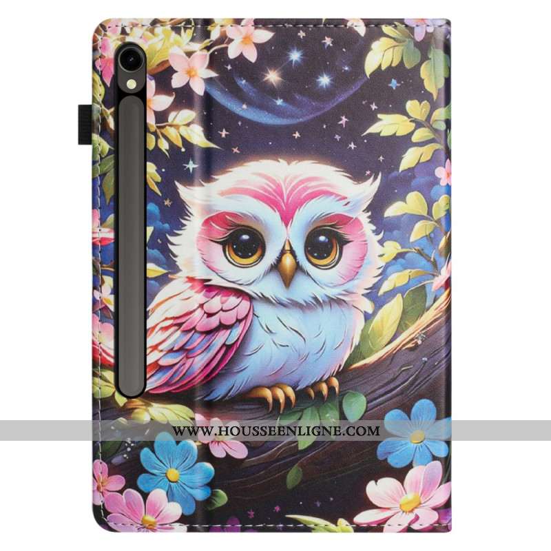 Étui Samsung Galaxy Tab S10 FE / S9 / S9 FE Motif Hibou
