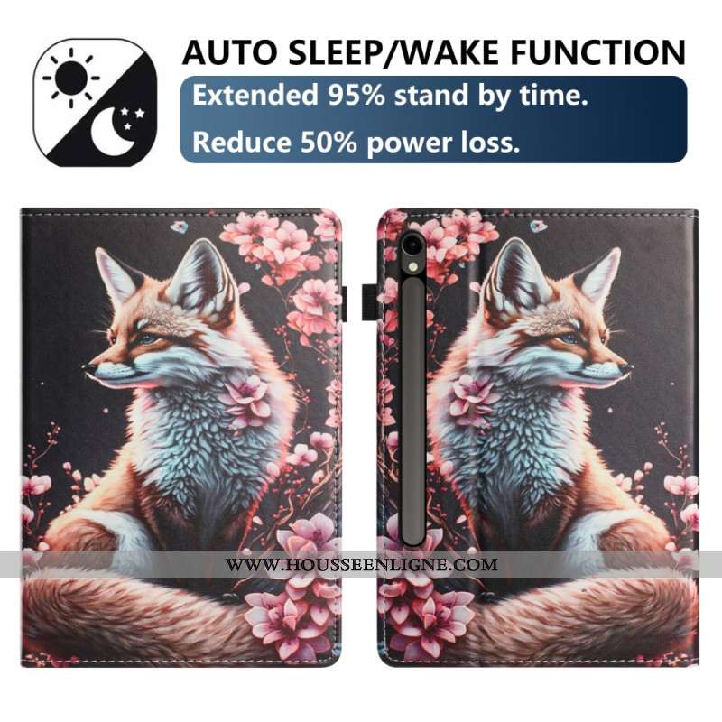Étui Samsung Galaxy Tab S10 FE / S9 / S9 FE Motif Renard