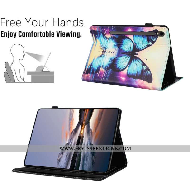 Étui Samsung Galaxy Tab S10 FE / S9 / S9 FE Papillon