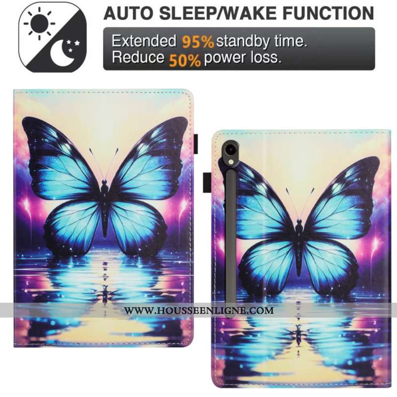 Étui Samsung Galaxy Tab S10 FE / S9 / S9 FE Papillon