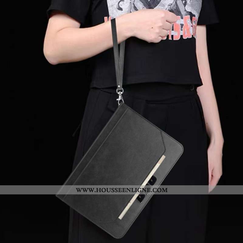 Étui Samsung Galaxy Tab S10 FE / S9 / S9 FE Sangle et Lnaière