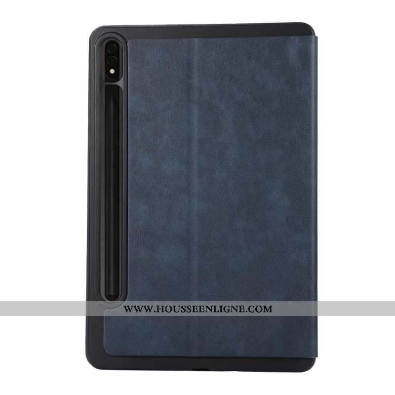 Étui Samsung Galaxy Tab S10 Plus Effet Daim Porte-Stylet