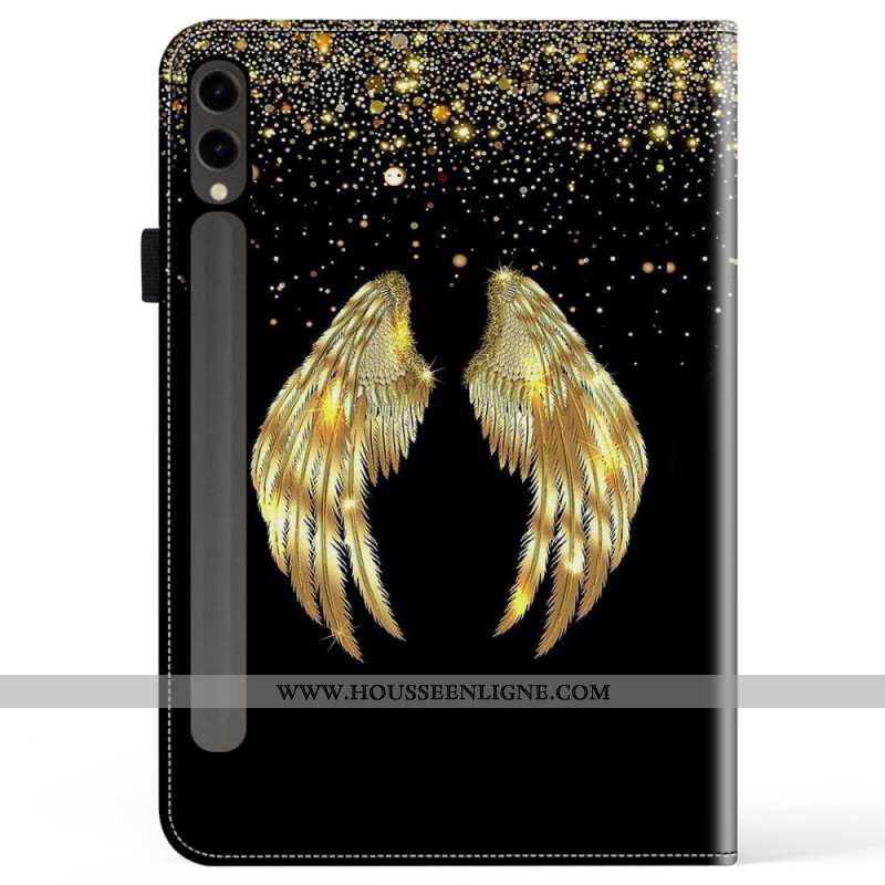 Étui Samsung Galaxy Tab S10 Plus / S9 FE Plus / S9 Plus Ailes Dorées