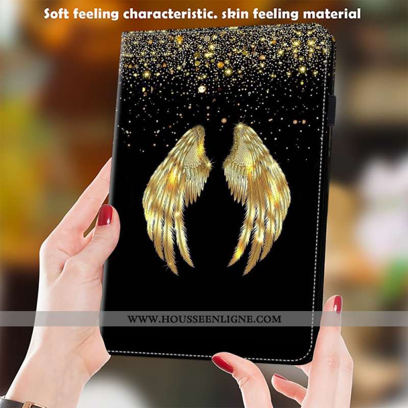 Étui Samsung Galaxy Tab S10 Plus / S9 FE Plus / S9 Plus Ailes Dorées