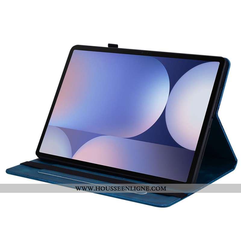 Étui Samsung Galaxy Tab S10 Plus / S9 FE Plus / S9 Plus Effet Daim Coeurs