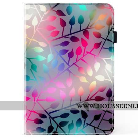 Étui Samsung Galaxy Tab S10 Plus / S9 FE Plus / S9 Plus Feuilles Colorées