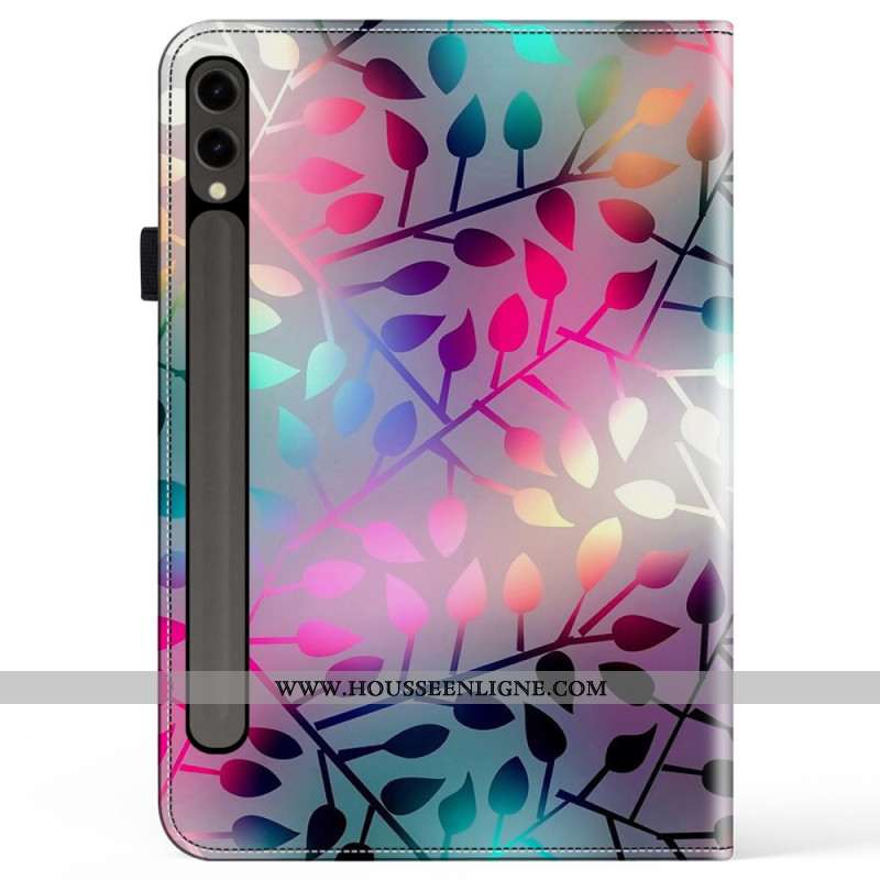 Étui Samsung Galaxy Tab S10 Plus / S9 FE Plus / S9 Plus Feuilles Colorées