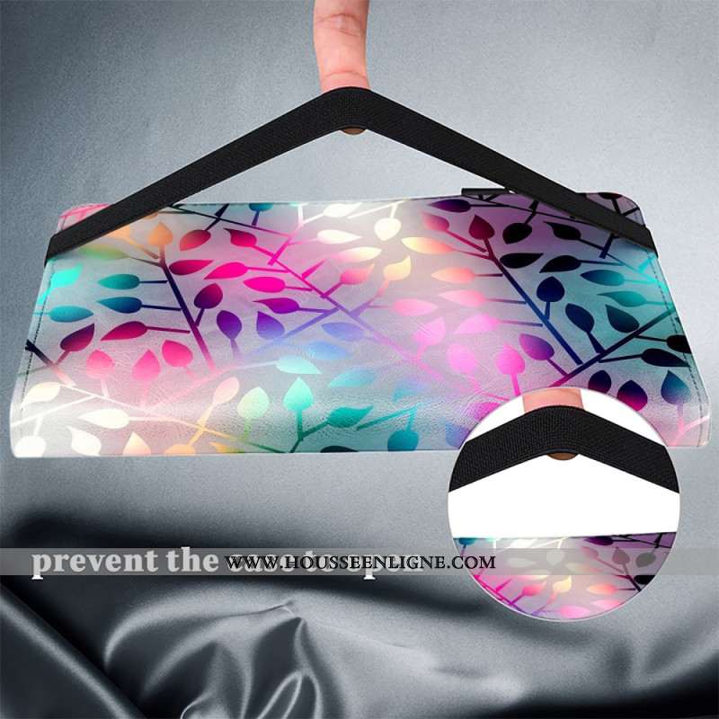 Étui Samsung Galaxy Tab S10 Plus / S9 FE Plus / S9 Plus Feuilles Colorées